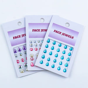 Autocollant de tatouage corporel temporaire auto-adhésif OEM/ODM GP, imperméable, pailleté, perle, strass, gemmes pour le <span class=keywords><strong>visage</strong></span>, maquillage des yeux en cristal FGS - Product Image 4