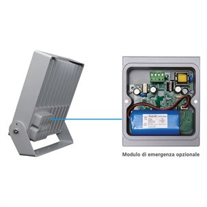 Faro LED da esterno Beghelli 41x32x11 cm con fascio asimmetrico - Product Image 2
