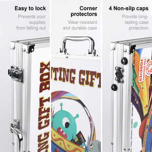 Mobee P022T03 145pcsプロのアーティストカラフルな描画アートキット子供用ギフトボックスアート用品工場価格セットデアルテ - Product Image 6