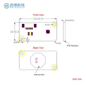 مستشعر حركة منخفض الطاقة MS58-3216J13M4 للكاميرات الذكية وأجهزة المنزل الذكية وشاشات الاتصال الداخلي - Product Image 6