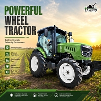 Nouveau modèle de tracteur agricole LAWNIO avec roues réglables en option, construction robuste pour la culture, tracteur agricole
