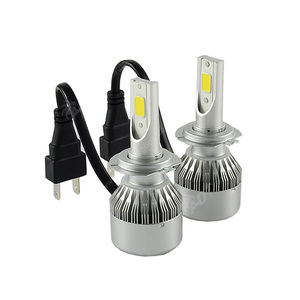 หลอดไฟหน้ารถยนต์ Autodragons C6 H1 H7 LED รุ่น H7 LED สำหรับรถยนต์ H4 880 H11 HB3 9005 HB4 9006 H13 6000K 72W 12V 7600LM - Product Image 1