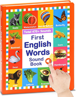 Livre sonore interactif pour apprendre les premiers mots anglais, avec contrôle tactile, livre d'images éducatif pour enfants