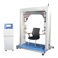 Machine d'essai de durabilité par mesure de pression pour accoudoirs de chaise de bureau