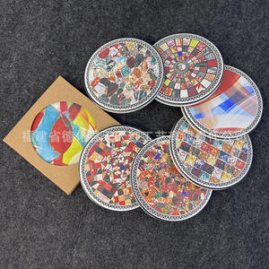 Posavasos Redondo de Cerámica Quanzhou 202305, Aislante del Calor, Grueso, con Diseño, para Cocina y Comedor - Product Image 5