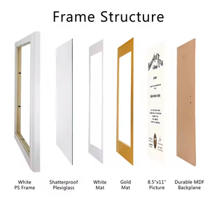 Grosir hitam putih dan Burgundy 8.5x11 bingkai sertifikat untuk wisuda derajat dan dokumen A4 - Product Image 6