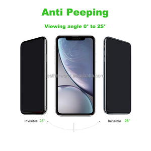 <span class=keywords><strong>Protection</strong></span> d'écran anti-espion <span class=keywords><strong>incassable</strong></span> 3D intégrale pour 13/13 Pro/14/15/16/16e, dureté 9H, <span class=keywords><strong>protection</strong></span> UV et lumière bleue haute performance - Product Image 5