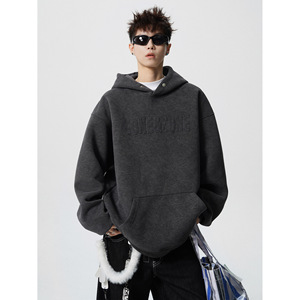 Sudadera con Capucha <span class=keywords><strong>de</strong></span> Pelo <span class=keywords><strong>de</strong></span> Conejo Estilo Americano para <span class=keywords><strong>Hombre</strong></span>, Otoño Invierno, Nueva Marca <span class=keywords><strong>de</strong></span> Moda, Holgada, Informal, con Capucha y Mangas Raglán - Product Image 2