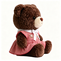 Ours en peluche doux en gros, jouet en peluche mignon, poupée ours à habiller, animal de dessin animé pour cadeau, ours en peluche personnalisé