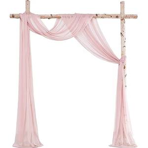Ensemble de tissu de draperie d'arc de mariage détachable nouvelle arrivée rideau de fond transparent pour les cérémonies de mariage et la décoration de plafond de fête - Product Image 1