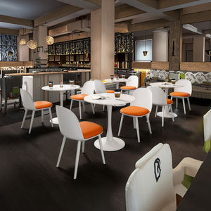 Juego de mesa de comedor y silla de madera maciza redonda moderna para espacios pequeños Una Mesa Dos sillas - Product Image 3