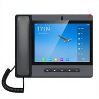 Teléfono IP Inteligente A320 con Pantalla Táctil HD de 10.1 Pulgadas, Teléfono con Video SIP Android, Intercomunicador H.264, Apertura Remota de Puerta, Teléfono VoIP