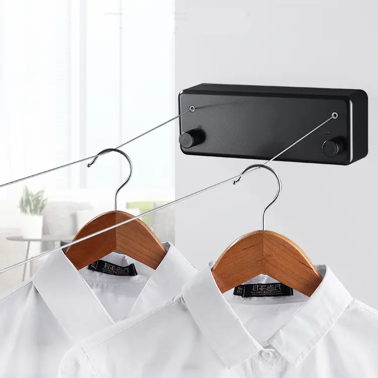 High Quality Clothes Dryer Holder with Rope String Adjustable Retractable Clothesline Stainless Steel