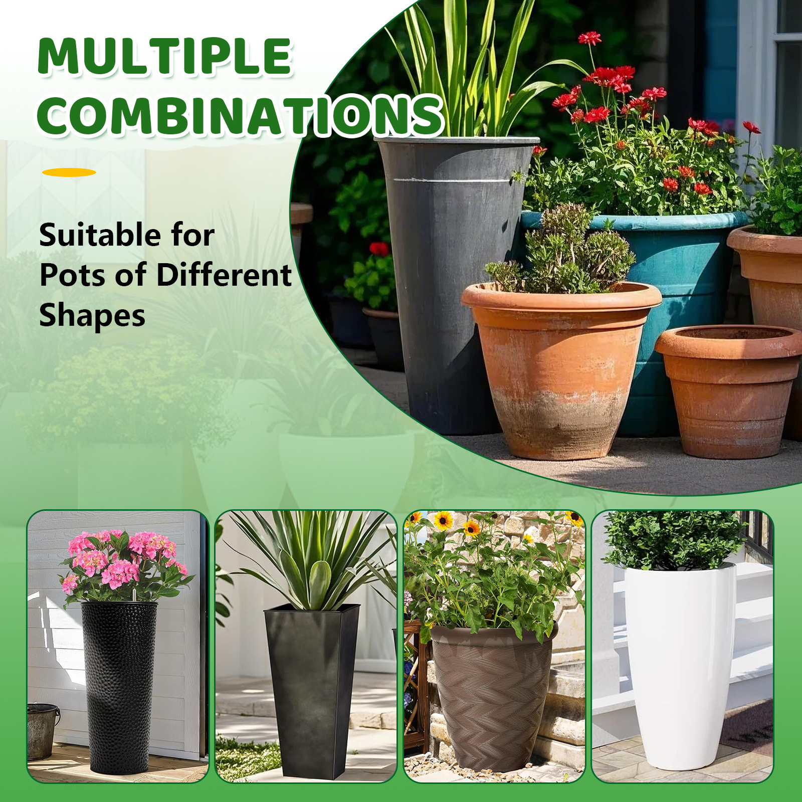 P249 11-17" Rise Plant Risers Adjustable Height Plant Risers for Tall  Square Round Taper Planter Inside Pots| Alibaba.com