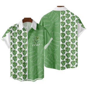 Chemises hawaïennes d'été pour <span class=keywords><strong>hommes</strong></span> et femmes, imprimé cocotier, lin ample à manches courtes, hauts de plage, camisa décontractés de rue, livraison gratuite - Product Image 4