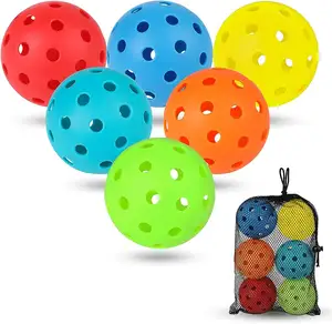 High Quality Dura Fast 40 Holes Pickleball Balls Practice Pickleball Ball 74mm Outdoor Pickleball Balls