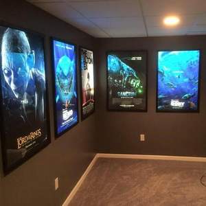 Boîte à lumière LED en aluminium personnalisée avec montage mural, anti-poussière, 10 000 lumens, 27x40 pouces, pour cadre d'affiche de cinéma/théâtre - Product Image 6