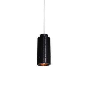 Modern Indoor Dining Room Bedroom Carved <strong>Column</strong> <strong>Natural</strong> Black Travertine Stone Led Pendant <strong>Light</strong>