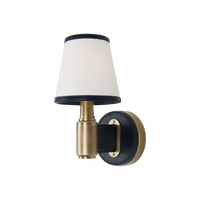 Lampe murale LED en cuir avec corps en tissu lumineux, design moderne en cuivre, pour chambre d'hôtel, lampe de chevet et de lecture
