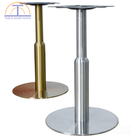 Pieds de table modernes de luxe en acier inoxydable doré, faciles à installer, pour tables en verre, mobilier de salle à manger pour hôtels et salons