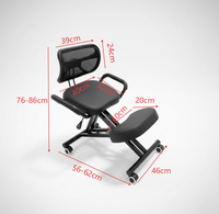 Chaise de bureau ergonomique en cuir PU, pliable et réglable en hauteur, rotation à 360°, soutien de la posture, design moderne
