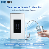 Machine à eau pure RO T08, purificateur d'eau RO compact de bureau, système de filtration d'eau potable domestique à 4 étapes PP CTO RO T33
