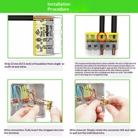 Pour 2773-2401 – Pince à ressort à insertion rapide pour fil de 0,754 mm – Borne de connexion rapide à position unique – Ignifuge – Chine