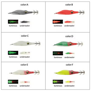 SKM calidad 8,5G agua salada pulpo modelo calamar señuelo Jig <span class=keywords><strong>Egi</strong></span> calamar Jig chino colorido flotante <span class=keywords><strong>Sutte</strong></span> calamar Eging Jigs - Product Image 2