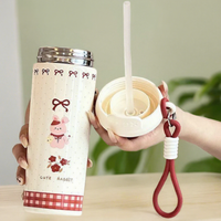 Vaso Infantil de Acero Inoxidable con Aislamiento al Vacío por Presión de Aire, Diseño Moderno, Antiderrames, con Aislamiento Térmico de 6 a 12 Horas