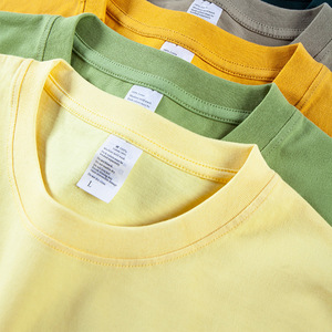 T-shirt Homme Vintage Respirant à Épaules Tombantes, Coupe Ample Oversize, Col Rond, 100% Coton, Grammage Lourd 280g, Personnalisable pour Uniforme de Classe - Product Image 1