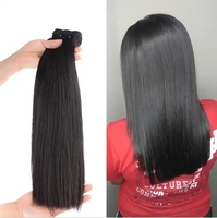 Extensions de cheveux vietnamiens de haute qualité, double trame, super tirées, noires, lisses, extensions de cheveux naturels provenant du fournisseur vietnamien