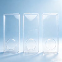 Coque de téléphone transparente antichoc en acrylique Qin pour téléphone Android F25 avec boîte
