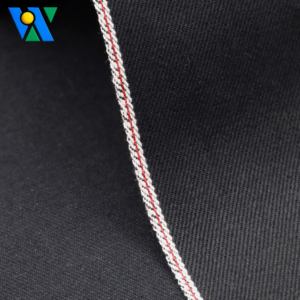 13,8 oz orillo tela vaquera 100% algodón negro puro Jeanet Warp Slub retráctil resistente Indigo hombres Jeans chaquetas sin estiramiento - Product Image 3
