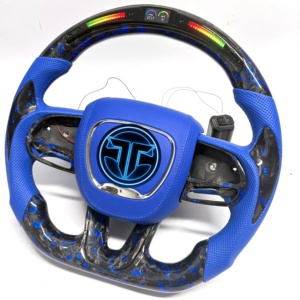 Volant en fibre de carbone forgée pour <span class=keywords><strong>Dodge</strong></span> Charger Challenger Hellcat Charger Durango SRT <span class=keywords><strong>RT</strong></span> GT, accessoires de voiture - Product Image 3