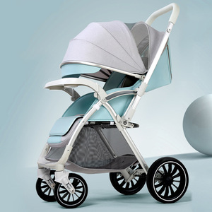 Poussette bébé JXB avec large nacelle lavable, pliage à une main, fonction chauffante et capote complète - Product Image 6