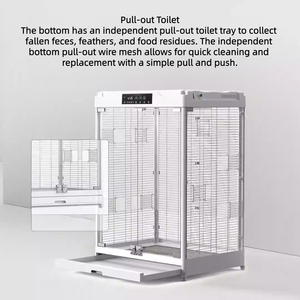 USMILEPET akıllı Pet kabin akıllı kuş kafesi papağan kafesi dolaşım sıcaklık kontrollü oda App kuş kafesi için kontrollü - Product Image 2