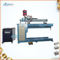 Machine de soudage TIG / laser à couture droite pour tuyaux de réservoirs en acier, à poutre cantilever robuste, à serrage pneumatique de précision ZF-1500mm
