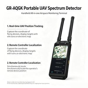 เครื่องตรวจจับสัญญาณ RF แบบพกพา GR-AQGK สำหรับอากาศยานไร้คนขับ ครอบคลุมทุกย่านความถี่ 2.4G 5.8G ใช้ตรวจสอบพื้นที่อากาศ ภายในและภายนอกอาคาร สำหรับการใช้งานเชิงพาณิชย์ - Product Image 3