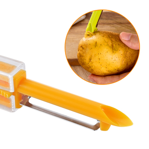 Manjia-cortador de cebos afilados de acero inoxidable, cortador de verduras multifunción, 3 en 1, rebanador de cebolla verde picada - Product Image 2