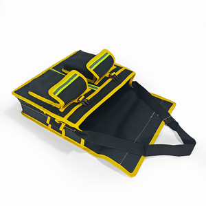 Penggong Hardware Canvas Tool Bag Reflective Strip Wear Resistant Multifunctional Repair Storage Bag Large Electrician Bag - Product Image 2