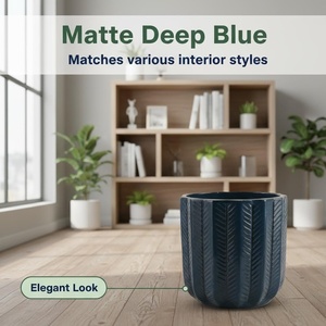 Macetas de Cerámica Esmaltada <span class=keywords><strong>para</strong></span> <span class=keywords><strong>Plantas</strong></span> de Interior/Exterior, Modernas, Clásicas, Duraderas, con Autorriego, Bonitas, con Orificios de Drenaje, Gran Venta - Product Image 4