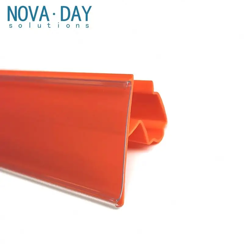 PVC đùn Kệ cạnh nhãn giá kỹ thuật số Novaday siêu thị đa góc độ điều chỉnh nhãn