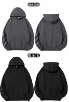 Vente en gros Sweat à capuche unisexe en molleton bouclette 380 g/m² épais, coupe oversize à épaules tombantes, couleur unie, style streetwear décontracté, pour couples