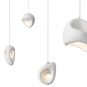 Lustre d'escalier de style Wabi-Sabi, lampe créative de villa japonaise pour chambre, séjour, duplex, loft, luminaire - Product Image 4