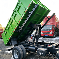 Camion benne léger JAC 4x2 d'occasion populaire en Afrique, avec vérin hydraulique flexible, caisse de chargement anti-corrosion, disponible en versions LHD et RHD