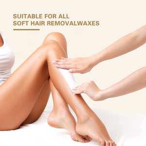 Épilateur facial naturel indolore Kit d'épilation en papier ciré non tissé pour femmes Bandes de <span class=keywords><strong>cire</strong></span> <span class=keywords><strong>froide</strong></span> rouleau de 1 kg - Product Image 4