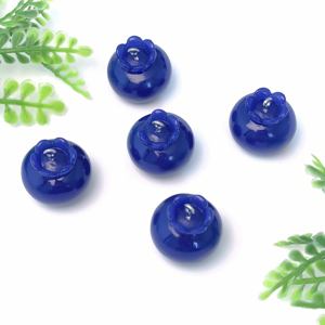 Nouveau mignon 100 pièces 3D Kawaii Mini myrtille fruits breloques pendentifs suspendus balancent bricolage pour boucle d'oreille collier bijoux faire accessoire - Product Image 2