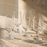 Verres à pied élégants de 350 ml (11,8 oz) – Parfaits pour les banquets de mariage, pour servir du vin, du jus et des boissons – Vente en gros avec impression de logo