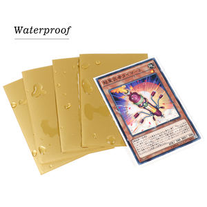 Превосходный Золотой Матовый рукав для открыток, новинка, 62x89, премиум, Yugioh, стабильно Ограненный полипропиленовый материал, термогерметичная ручка для промышленности - Product Image 4