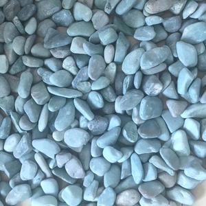 Ciottoli di Turchese Naturale Lavato al Fiume, Colore Blu Piatto BD012A - Product Image 1